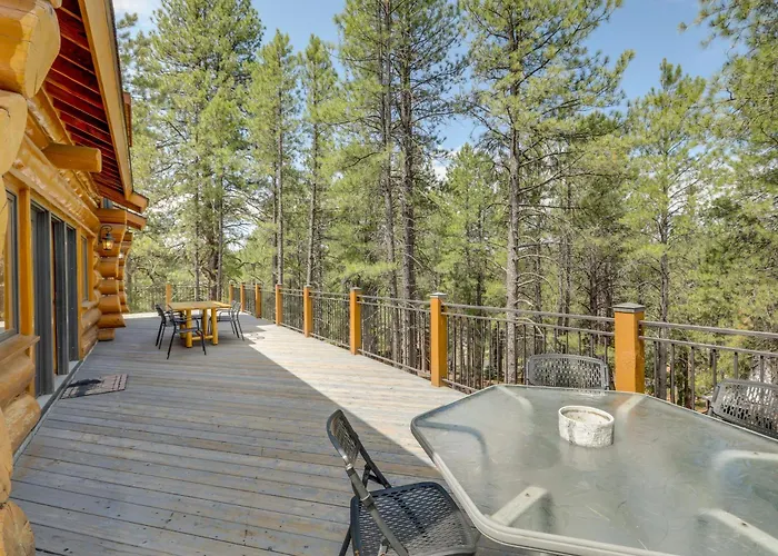 Real Log In With Forest Views Holiday home Flagstaff